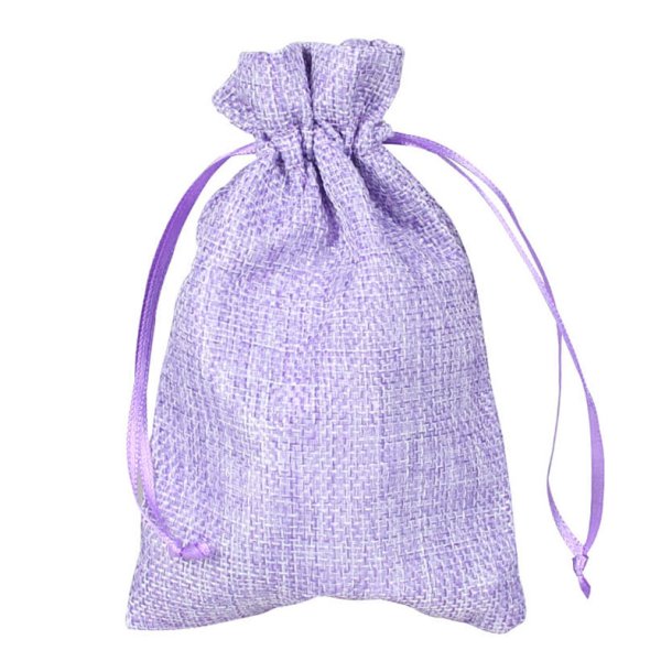 Sm� s�de poser af jute, ca. 14 x 9,5 cm