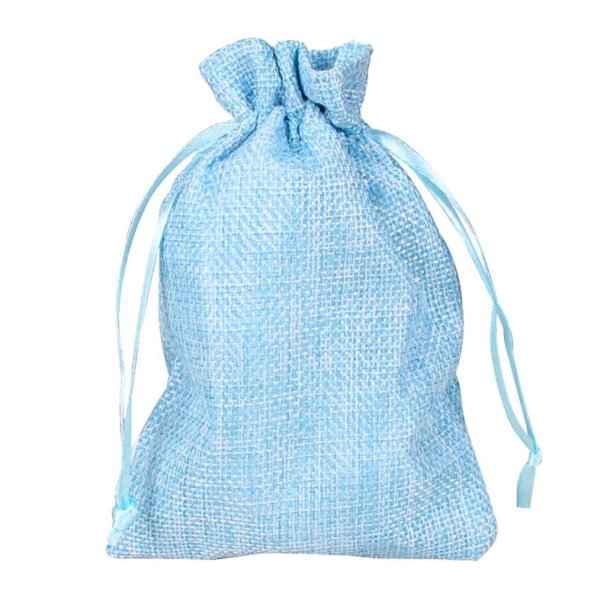 Sm� s�de poser af jute, ca. 14 x 9,5 cm