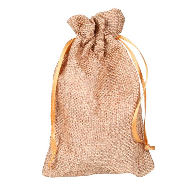 Sm� s�de poser af jute, ca. 14 x 9,5 cm