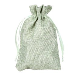 Sm� s�de poser af jute, ca. 14 x 9,5 cm