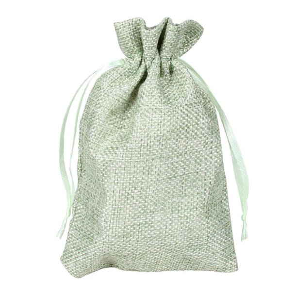 Sm� s�de poser af jute, ca. 14 x 9,5 cm