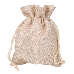 Sm� s�de poser af jute, ca. 14 x 9,5 cm