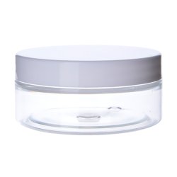 Klar krukke i PET-plast, forskellige st�rrelser og l�gtyper