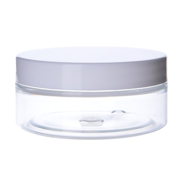 Klar krukke i PET-plast, forskellige st�rrelser og l�gtyper