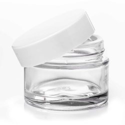 Glas-krukke, klar, 50 ml, flere lgtyper: