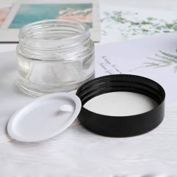 Glas-krukke, klar, 50 ml, flere lgtyper: