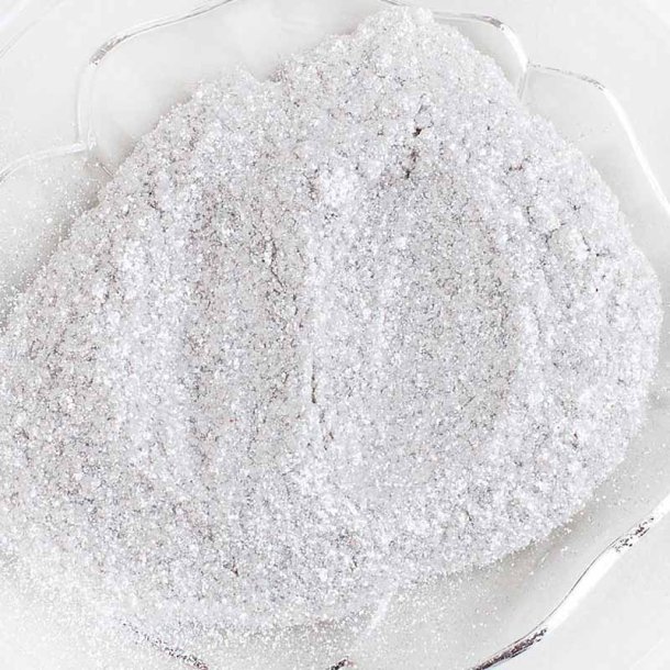 Glimmer-hvid mineralsk pigment-farve, 100% naturlig, 3g