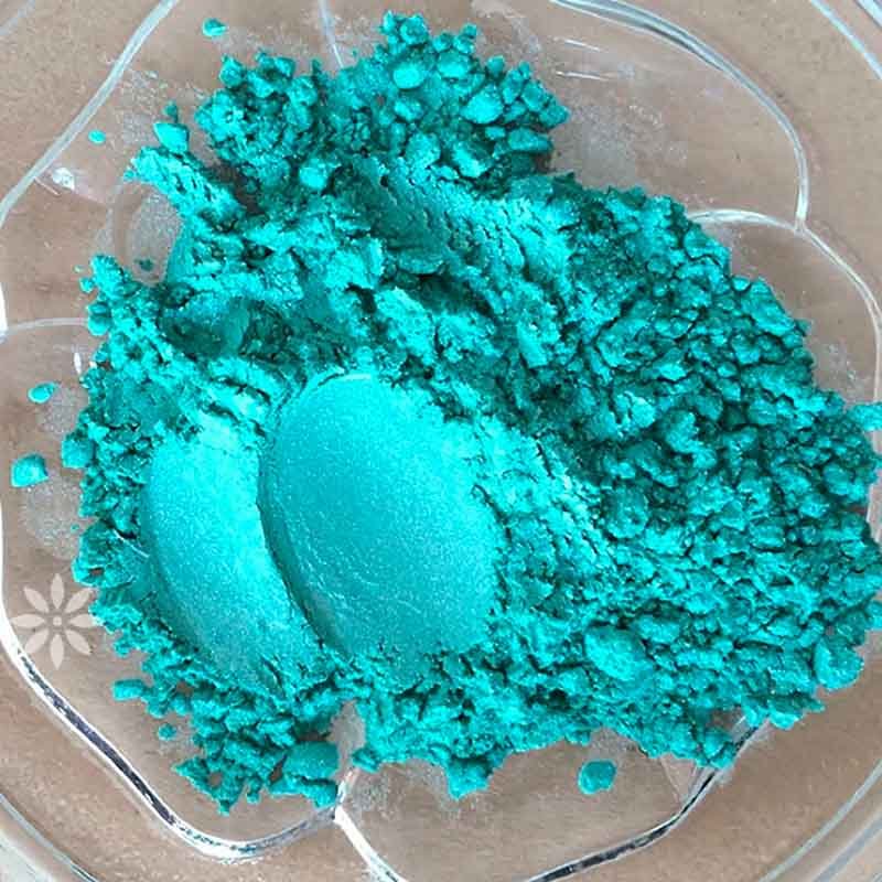 Turkis pigment-farve, 100% naturlig, 3g - Mica pigment farver - RenOlie ApS