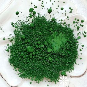 Grn oxid-pigmentfarve, 100% naturlig, 3g