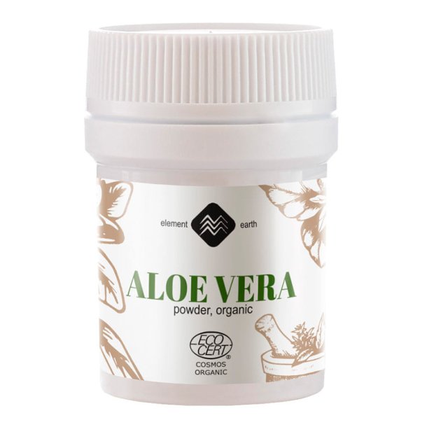 Aloe vera pulver, �kologisk, 200 x koncentreret, 100% rent, 10g