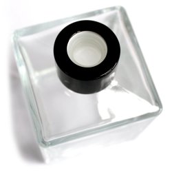 Firkantet flaske til reed-diffuser, 200ml, 9,5cm x 6,5cm