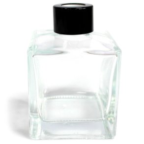 Firkantet flaske til reed-diffuser, 200ml, 9,5cm x 6,5cm