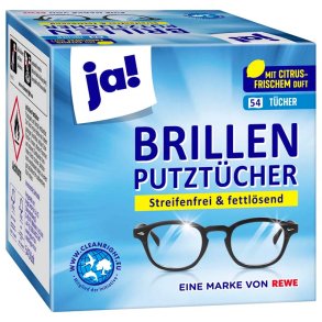 Brille-servietter, kasse med 54 stk.