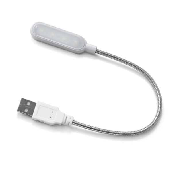 USB-lampe med praktisk svanehals