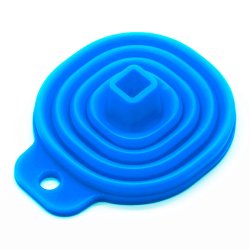 Silikone-tragt, sammenklappelig, flere farver