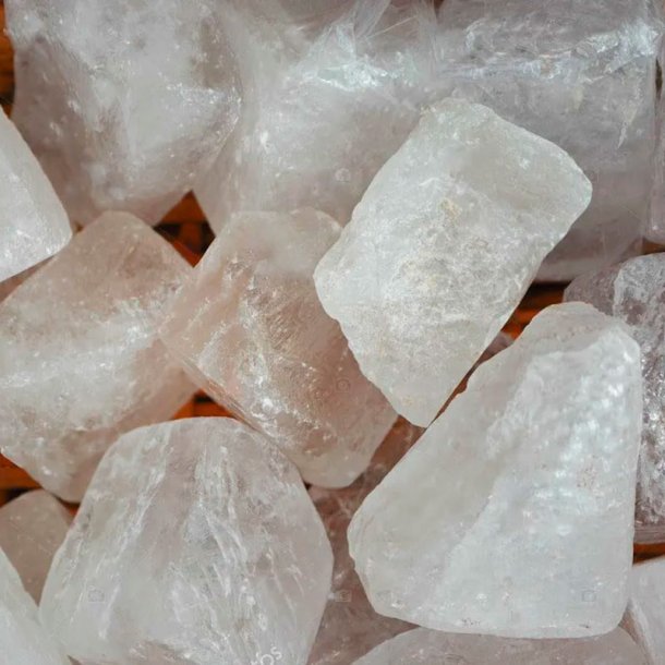 Himalayasalt, kmpe krystaller, hvid 2,5 kg