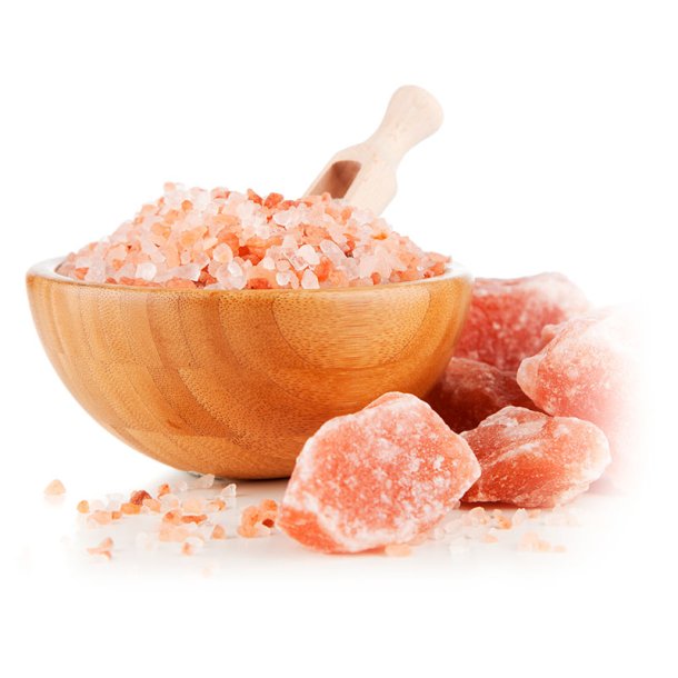 Himalayasalt, kmpe krystaller, pink