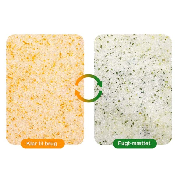 Silica gel sand med farveindikator, partikelst�rrelse 0,2-1 mm, l�s v�gt