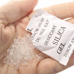 Silica gel, kunststof-pose med 10 gram