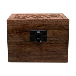 H�ndlavet �ske af mango-tr� med rum til 6 olier