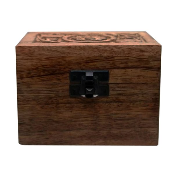 H�ndlavet �ske af mango-tr� med rum til 6 olier