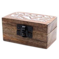 H�ndlavet pille-�ske af mango-tr�, slavisk design