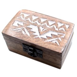 H�ndlavet pille-�ske af mango-tr�, slavisk design