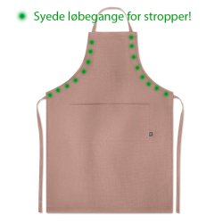 L�kkert forkl�de i 100% hamp, justerbart og med lommer