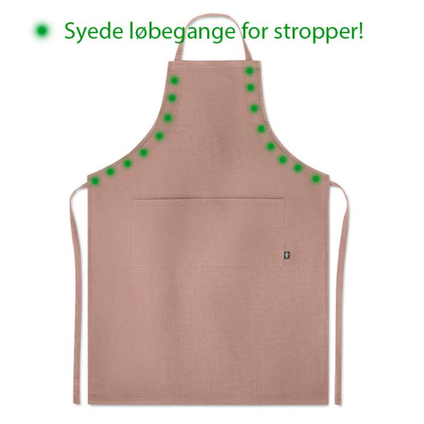 L�kkert forkl�de i 100% hamp, justerbart og med lommer