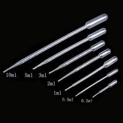 Laboratorie-pipette i bl�d plast, flere st�rrelser