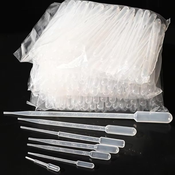 Laboratorie-pipette i bl�d plast, flere st�rrelser