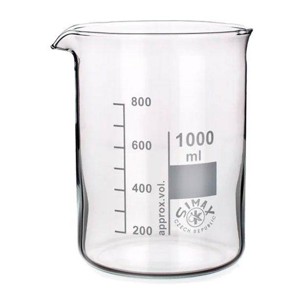 B�gerglas, ildfast borosilikatglas, 1000 ml