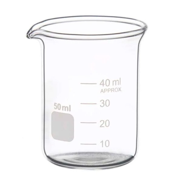 B�gerglas, ildfast borosilikatglas, 50 ml