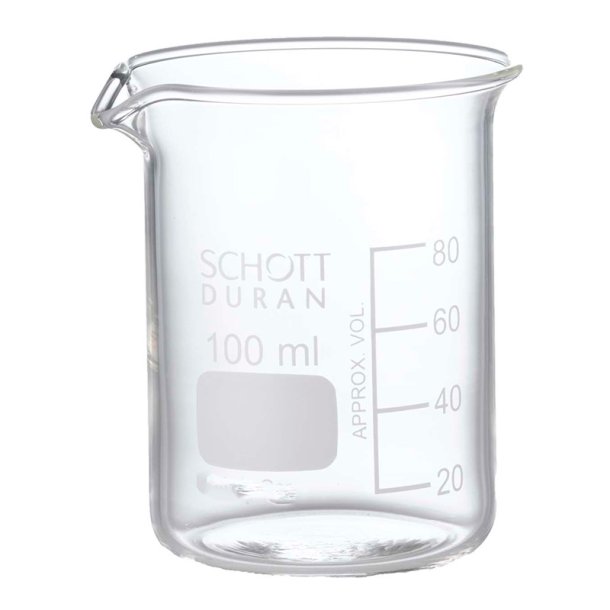 B�gerglas, ildfast borosilikatglas, 100 ml