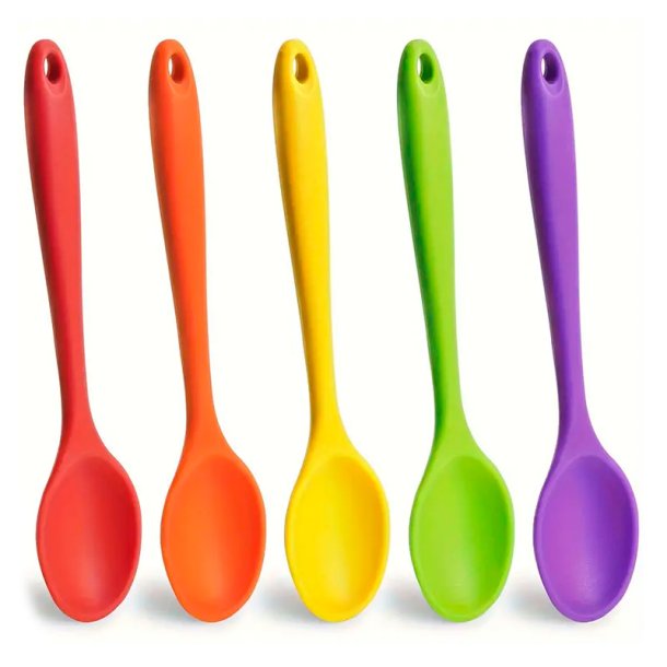 Ske i fuldstbt silikone, mange farver