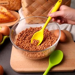 Ske i fuldst�bt silikone, mange farver