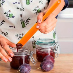 Aflang spatel/dejskraber, fuldst�bt silikone