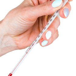 Glastermometer til laboratoriebrug, 0-110 grader