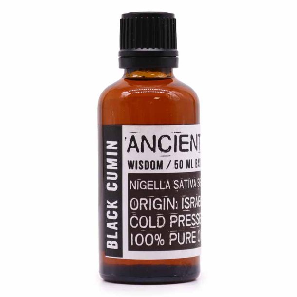 Sortkommen-olie (black cumin), koldpresset, 100 ml