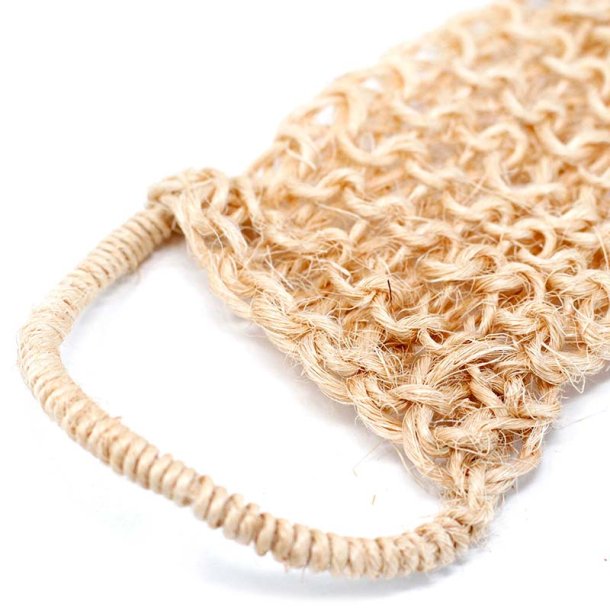 Ryg-skrubber af sisal, 100% naturlig