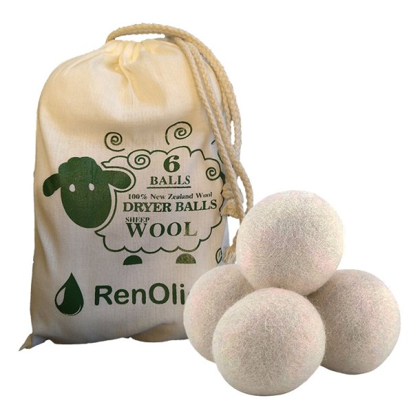 Uld-bolde til t�rretubling, � 8 cm